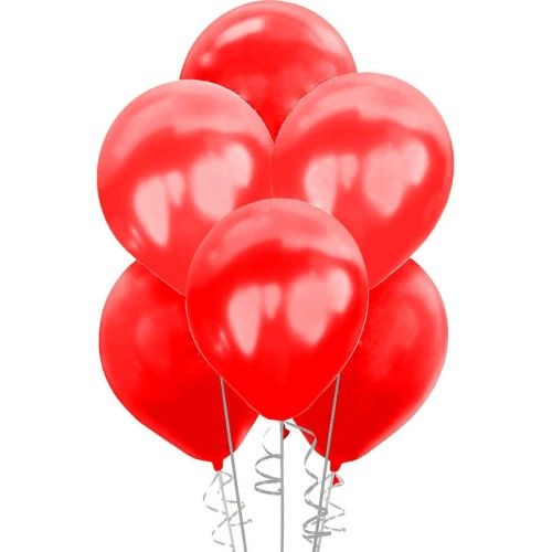 Toptan Lateks Metalik Kırmızı 11'' Balon HBK