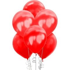 Toptan Lateks Metalik Kırmızı 11'' Balon HBK