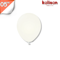 Toptan Kalisan Balon 05'' Pastel Beyaz