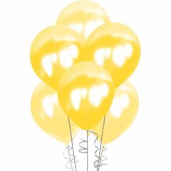 Toptan Lateks Metalik Sarı 11'' Balon HBK
