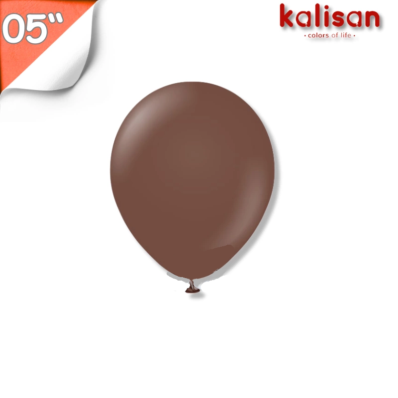 Toptan Kalisan Balon 05'' Pastel Çikolata Kahve