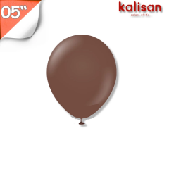 Toptan Kalisan Balon 05'' Pastel Çikolata Kahve
