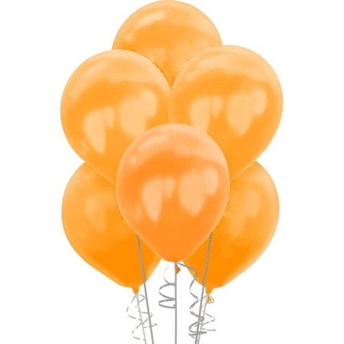 Toptan Lateks Metalik Turuncu Balon HBK