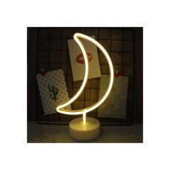 Toptan Yarım Ay Modelli Neon Led Gece Lambası