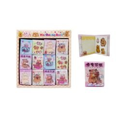 Toptan Mini Sulu Sticker Defter Capybara
