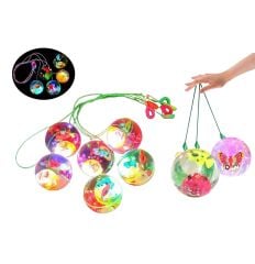 Toptan Işıklı İpli Zıplayan Top