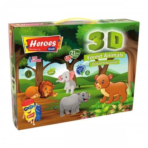 Toptan 3D Safari Oyun Hamur Kalıpları