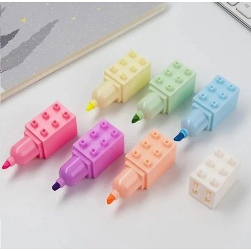 Toptan Lego Şeklinde Fosforlu Kalem