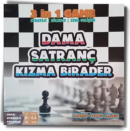 Toptan Kızma Birader Satranç Dama 3 İn 1 Oyun