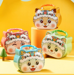 Toptan Çantalı Kilitli Teneke Kumbara Kedicik Model