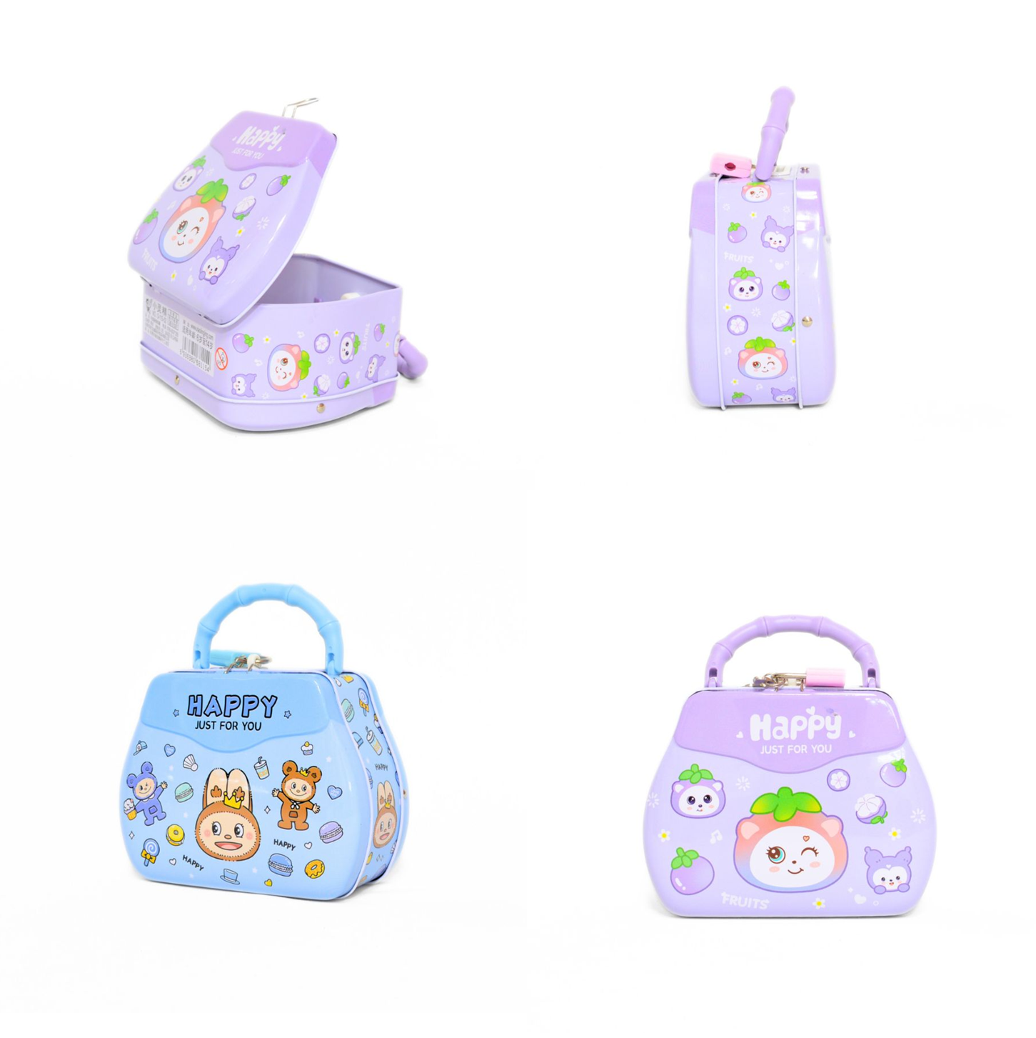 Toptan Çantalı Kilitli Teneke Kumbara