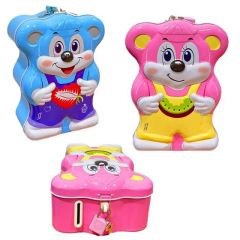 Toptan Kilitli Teneke Kumbara Ayıcık Model