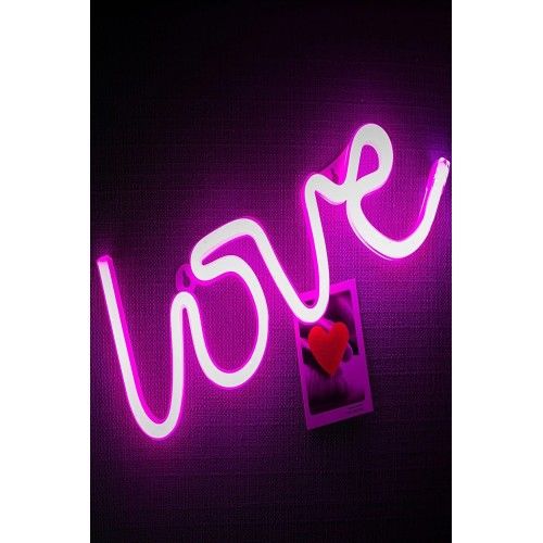 Toptan Love Yazılı Neon Led Gece Lambası