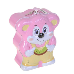 Toptan Kilitli Teneke Kumbara Ayıcık Model