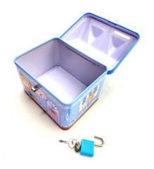 Toptan Kilitli Teneke Kumbara Ev Model