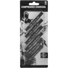 Toptan 6'lı Compressed Charcoal