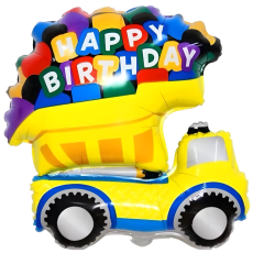 Toptan Folyo Balon Happy Birthday Kamyon