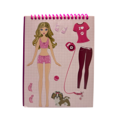 Toptan 12×16 Telli Barbie Sticker Defteri