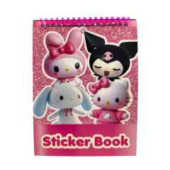 Toptan 12×16 Telli Kuromi Sticker Defteri