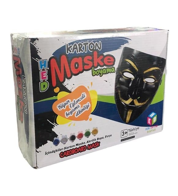 Toptan Karton Maske Boyama