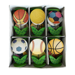 Toptan Masa Üstü Ahşap Not Tutucu Top  Model