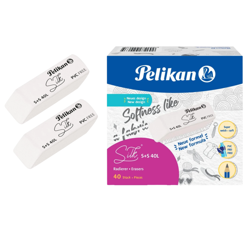 Toptan Pelikan S+S 40L Beyaz Silgi