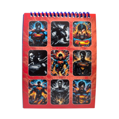 Toptan 12×16 Telli Süper Heroes Sticker Defteri