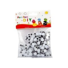 Toptan 8 mm Kirpiksiz Oynar Göz 250li