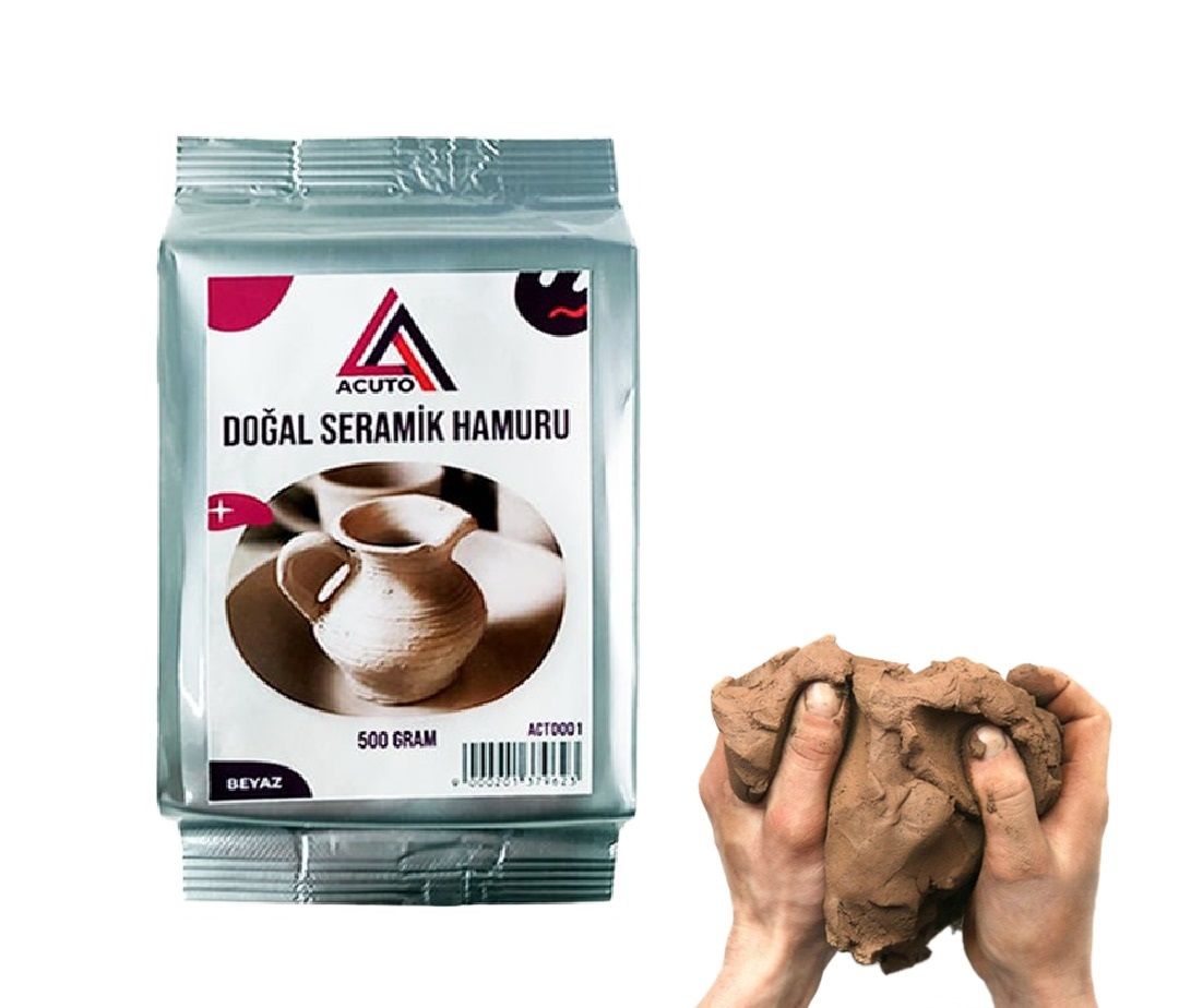 Toptan Doğal Seramik Hamuru 500gr  Beyaz