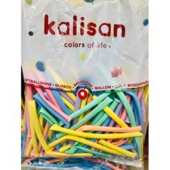 Toptan Makaron Sosis Karışık Renk Balon