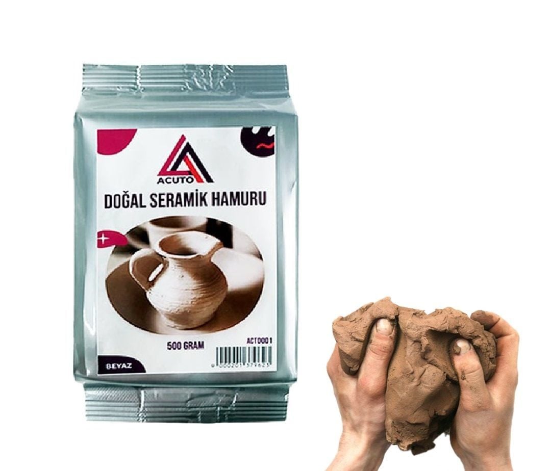 Toptan Doğal Seramik Hamuru 500gr Kahverengi