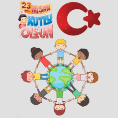 Toptan 23 Nisan Sticker 10 Adet Model:5