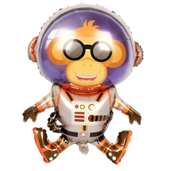 Toptan Folyo Balon Astronot Maymun