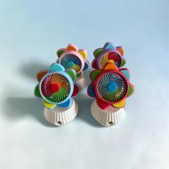 Toptan Şarjlı Masa Fanı Çiçek Model