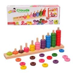 Toptan Ahşap 10Lü Boncuk Abaküs