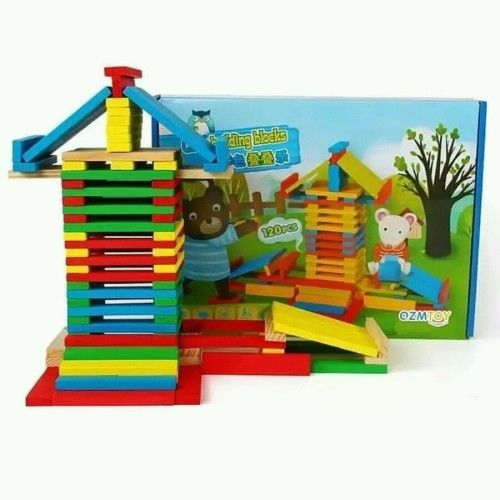 Toptan Ahşap 120 Parça blok