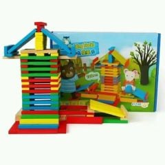 Toptan Ahşap 120 Parça blok