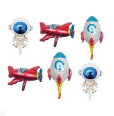 Toptan Folyo Balon 6lı Astronot Set