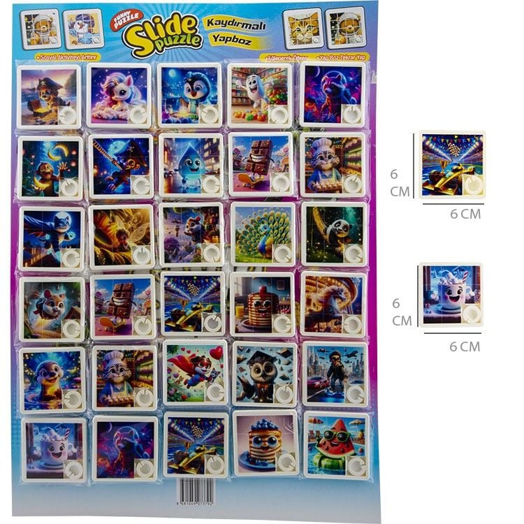 Toptan Kaydırmalı Puzzle Oyuncağı