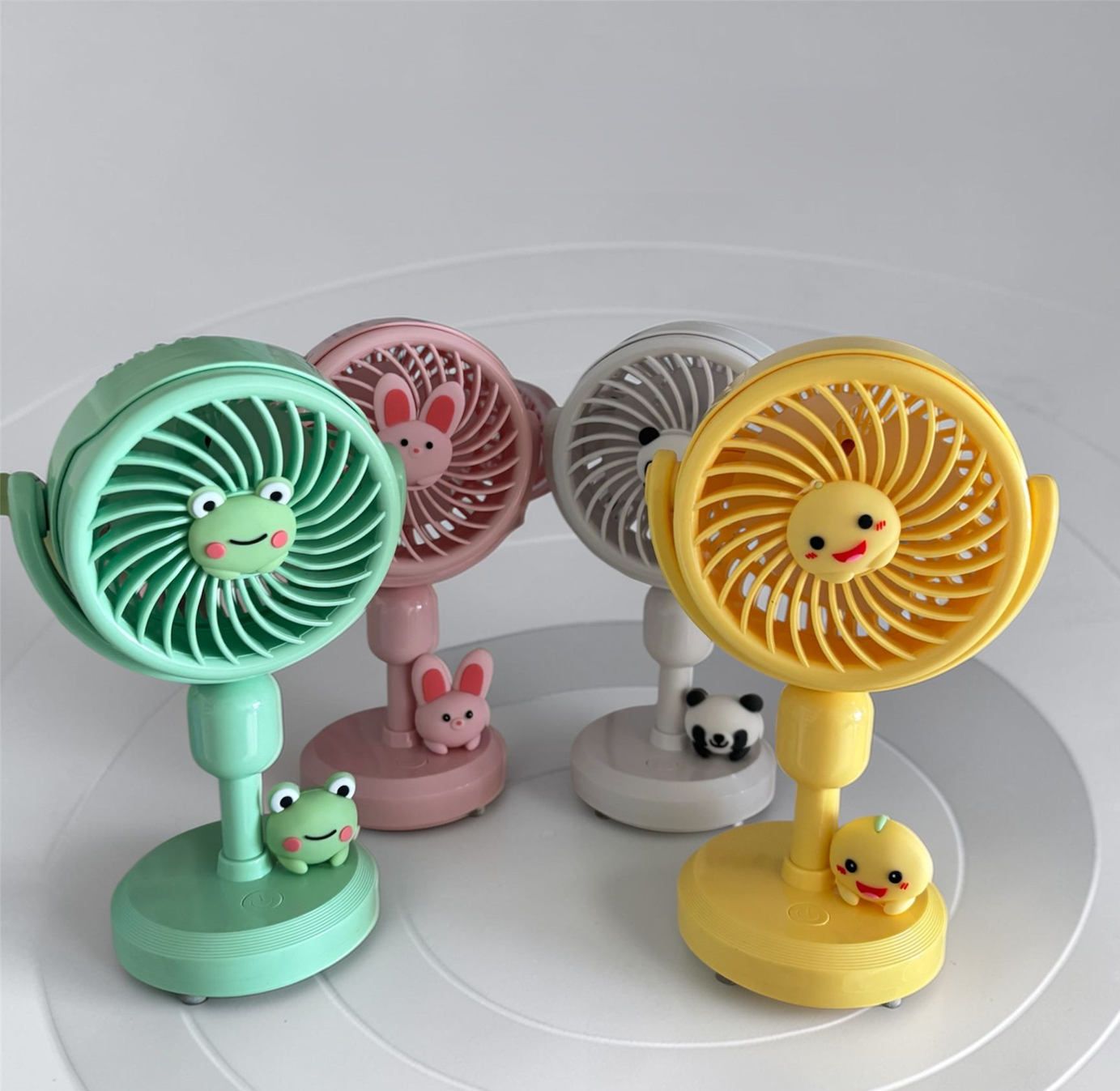Toptan Şarjlı Masa Fanı Sevimli Hayvanlar