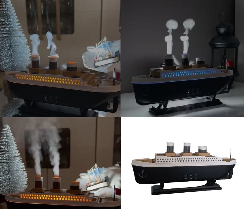 Toptan Gemi Model Işıklı Oda Nemlendirici