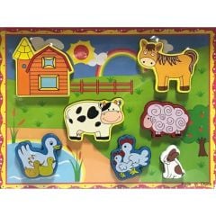 Toptan Ahşap 3D Kalın Bultak Çiftlik Hayvanları