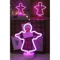 Toptan Melek Modelli Neon Led Gece Lambası