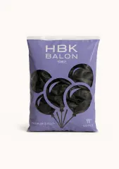 Toptan Pastel 11'' Balon Hbk Siyah