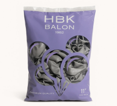 Toptan Pastel 11'' Balon Hbk Gri