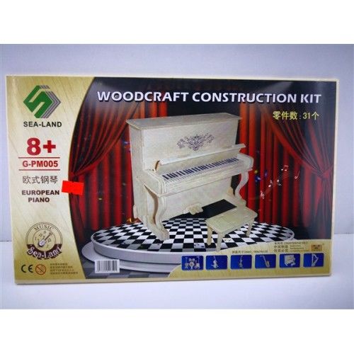 Toptan Ahşap 3D Maket Piyano