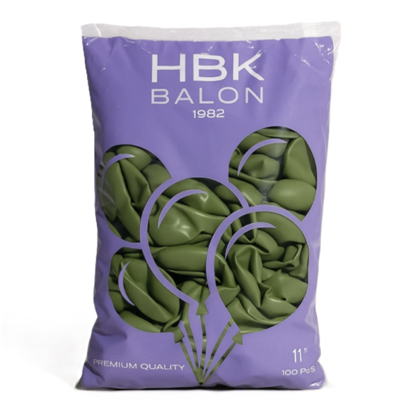Toptan Pastel 11'' Balon Hbk Okaliptus
