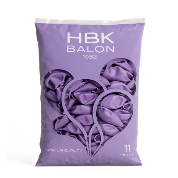 Toptan Pastel 11'' Balon Hbk Lila