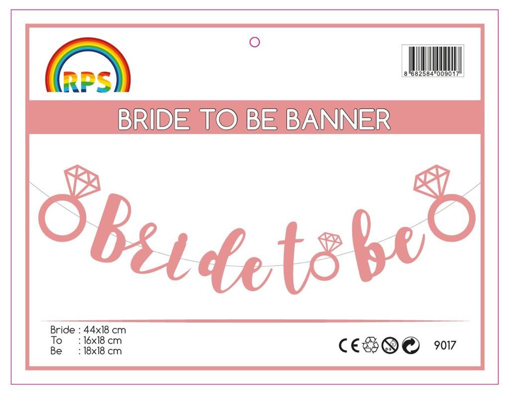 Toptan Bride To Be Yüzüklü Banner