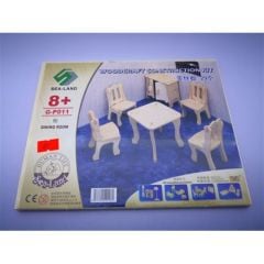 Toptan Ahşap 3D Maket Yemek Odası